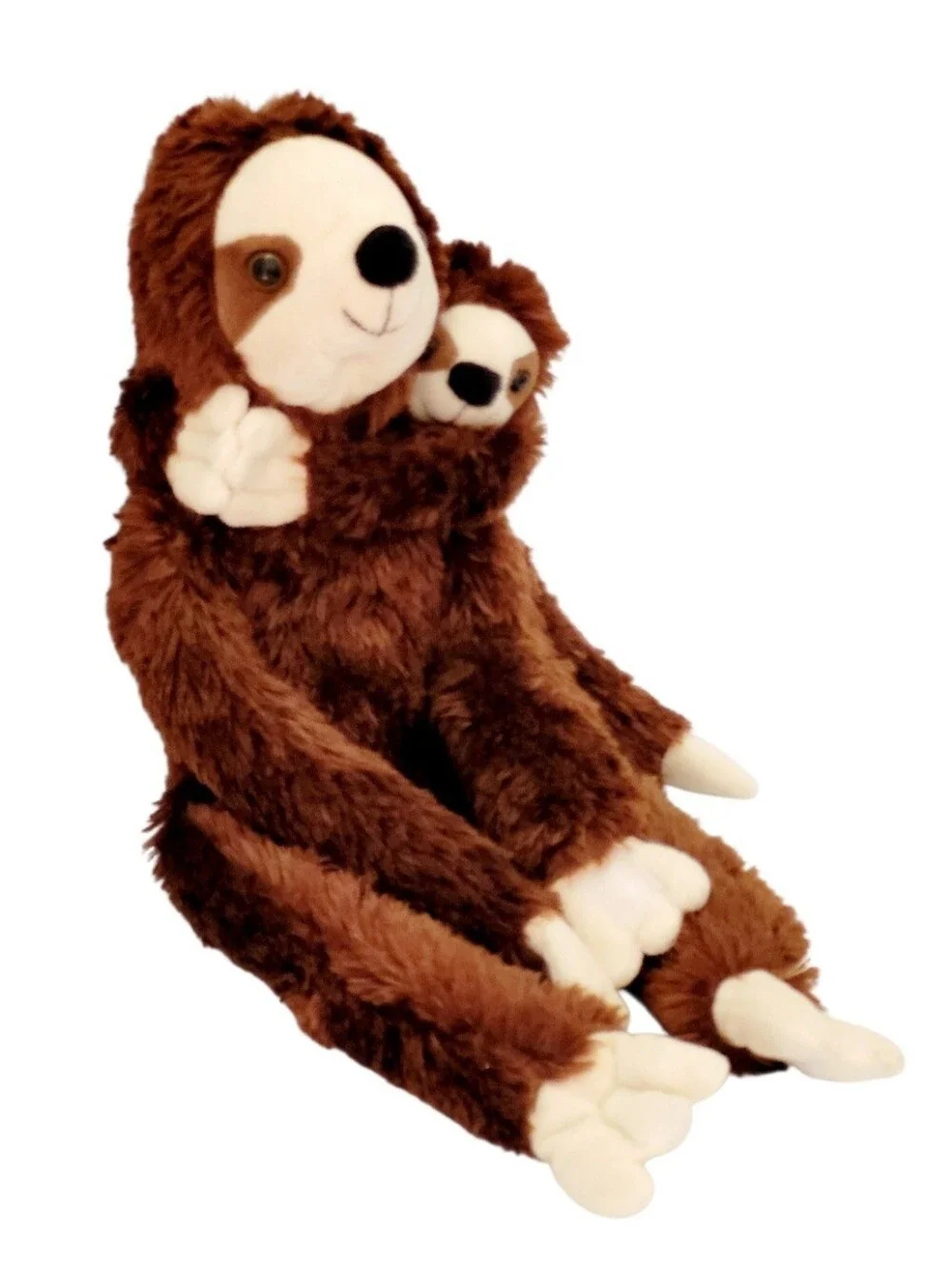 Mom With Attached Baby Plush Sloth Stuffed Animal 18